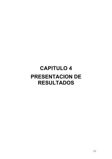 Capítulo IV. Presentación de los resultados