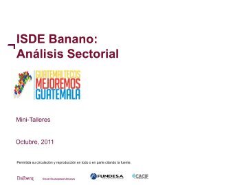 Sector Bananero - Guatemaltecos Mejoremos Guatemala
