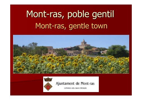 Mont-ras, poble gentil - Diputació de Girona