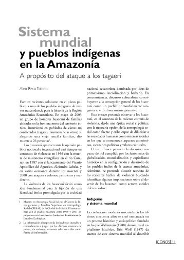 Sistema mundial y pueblos indígenas en la Amazonía. A ... - Flacso
