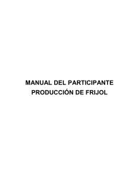 MANUAL DEL PARTICIPANTE PRODUCCIÓN DE FRIJOL - Inia