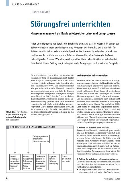 Störungsfrei unterrichten