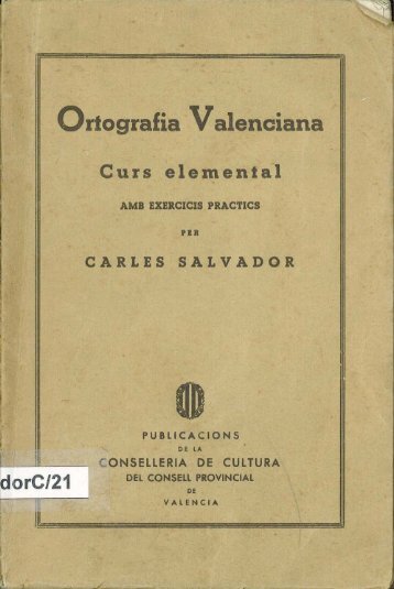 Ortografia Valenciana - Repositori UJI