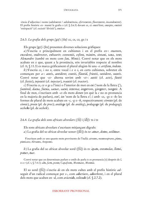 Gramàtica de la llengua catalana (versió provisional). IV.2 Les lletres