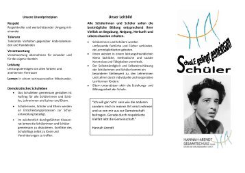 Unser Leitbild - Hannah-Arendt-Gesamtschule Soest