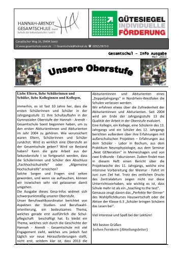 Gesa Info Endversion - Hannah-Arendt-Gesamtschule Soest