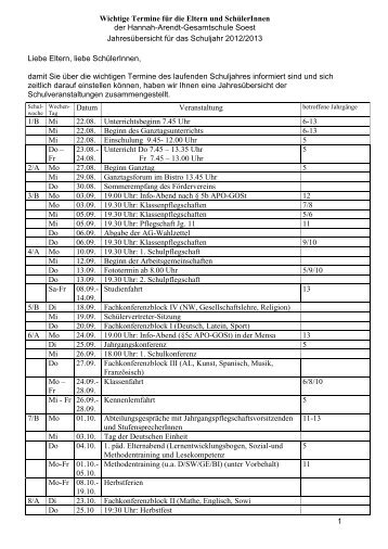 Termine (PDF) - Hannah-Arendt-Gesamtschule Soest