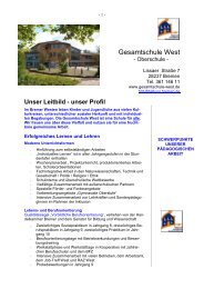 unser Profil - Gesamtschule Bremen-West