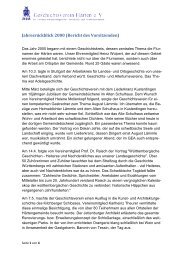 Jahresrückblick 2000 - Geschichtsverein Härten eV
