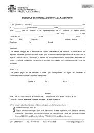 solicitud de autorización para la navegación - Viciopesca