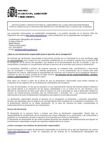 Instrucciones Navegación 2013 - Confederación Hidrográfica del ...