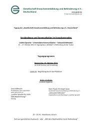 Gesellschaft Erwachsenenbildung und Behinderung e.V. ...