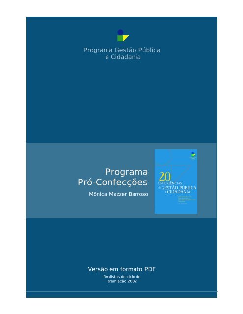 Programa Pró-Confecções - FGV-Eaesp