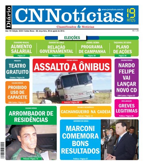 ASSALTO A ôNIBUS - Caldas Novas