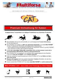 Kunden-Info über unser Katzenfutter MULTIFORSA CAT (pdf