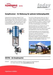 Dampftrockner - Ihr Maßanzug für optimale Sattdampfqualität