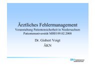 Ärztliches Fehlermanagement - Patientenuniversität