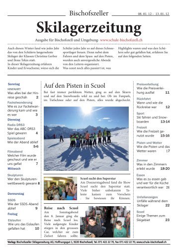 Skilagerzeitung - Schule Bischofszell
