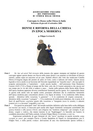 donne e riforma della chiesa in epoca moderna - Centro Studi ...