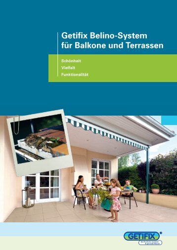 Getifix Belino-System für Balkone und Terrassen