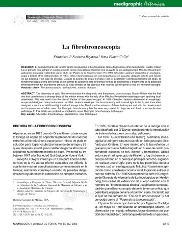 La fibrobroncoscopia - edigraphic.com