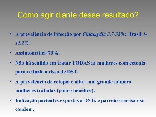 Ectopia cervical: cauterizar ou não? - Abgrj.org.br