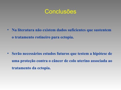 Ectopia cervical: cauterizar ou não? - Abgrj.org.br