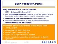 SEPA Validation.Portal Introduction - GEFEG.FX