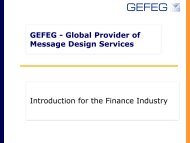 Introduction for the Finance Industry - GEFEG.FX
