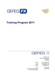 GEFEG Training Program 2011 - GEFEG.FX