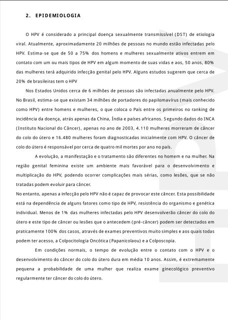 diretrizes para o diagnóstico e tratamento do hpv - Programa ...