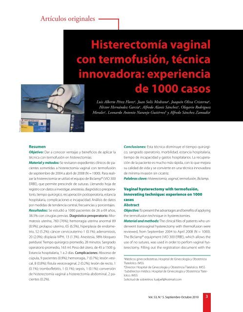 Es histerectomia medicina que en