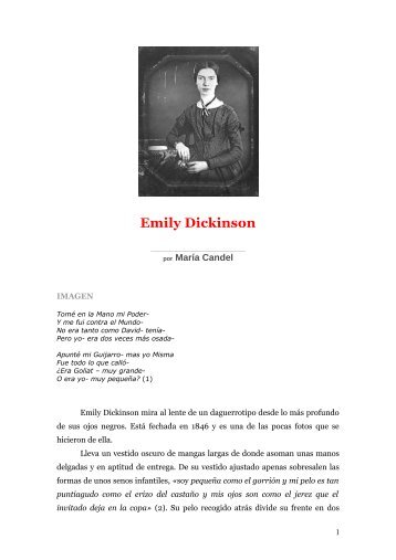 EMILY DICKINSON - Revista Almiar