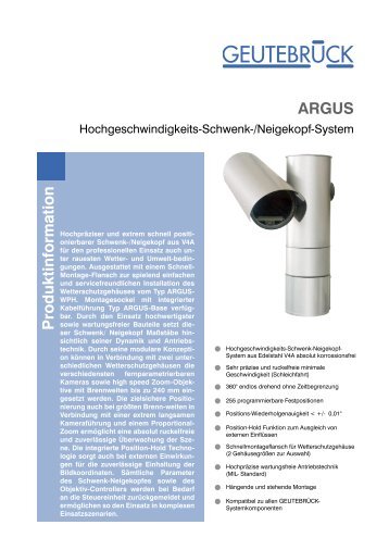 ARGUS_Produktblatt _de.pdf (230 KB) - GEUTEBRÜCK GmbH