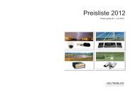 Preisliste 2012