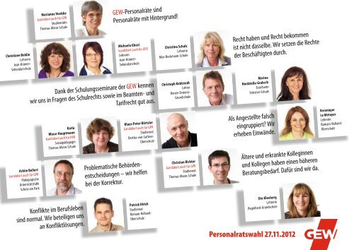 KandidatInnen-Flyer (Wahltermin: 27.11.2012) - GEW - Berlin