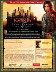 Begleite Prinz Kaspian bei der Rettung Narnias! - GEW