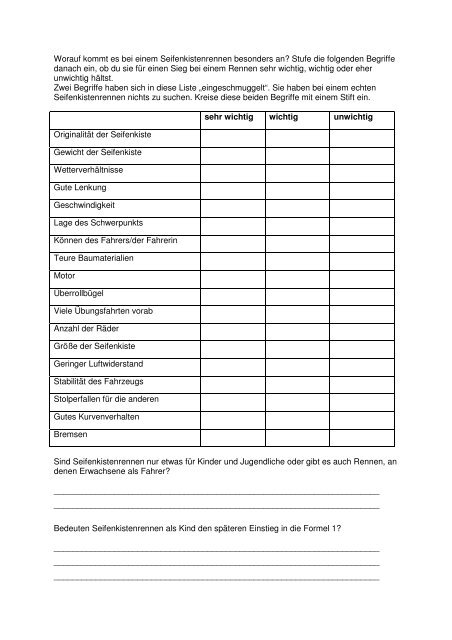 Arbeitsblatt 12-01 â Charakterisierung der Figuren - GEW