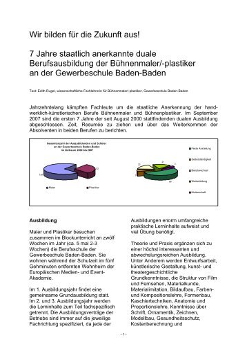 Wir bilden für die Zukunft aus - Louis-Lepoix-Gewerbeschule