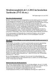 Strukturausgleich ab 1.1.2012 im hessischen Tarifrecht (TVÜ-H etc.)