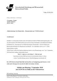 Gewerkschaft Erziehung und Wissenschaft Kreisverband Fulda ...