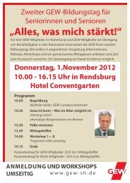 11-12 Flyer Seniorentag SH.pub - GEW Schleswig-Holstein