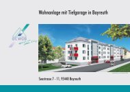 Wohnanlage mit Tiefgarage in Bayreuth - GEWOG Wohnungsbau