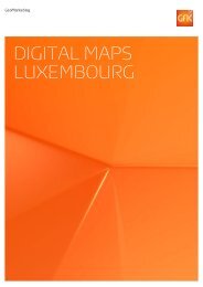 DIGITAL MAPS LUXEMBOURG - GfK GeoMarketing