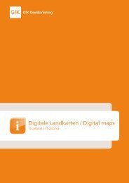 Digitale Landkarten / Digital m aps - GfK GeoMarketing