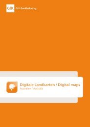 Digitale Landkarten / Digital maps - GfK GeoMarketing