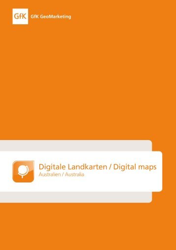 Digitale Landkarten / Digital maps - GfK GeoMarketing