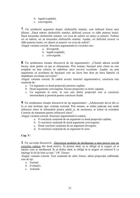 Download pdf teoria argumentarii - Student pe net