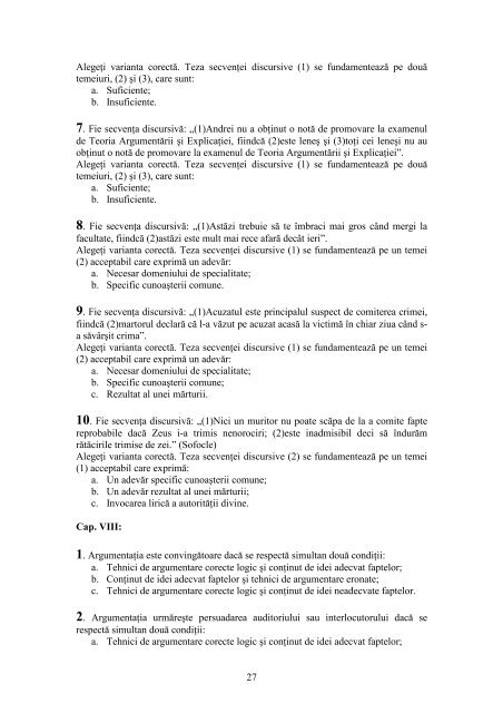 Download pdf teoria argumentarii - Student pe net