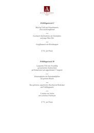 Spring menu - Vitalhotel Alter Meierhof